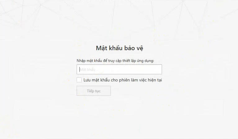 Gỡ bỏ password Kaspersky