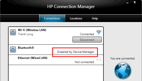 HP 450 bluetooth not working