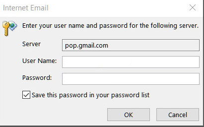 cài đặt gmail trên outlook