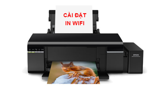 cai dat may in epson l805 in wifi
