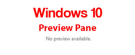 Sửa lỗi Windows 10 Preview Pane No preview available